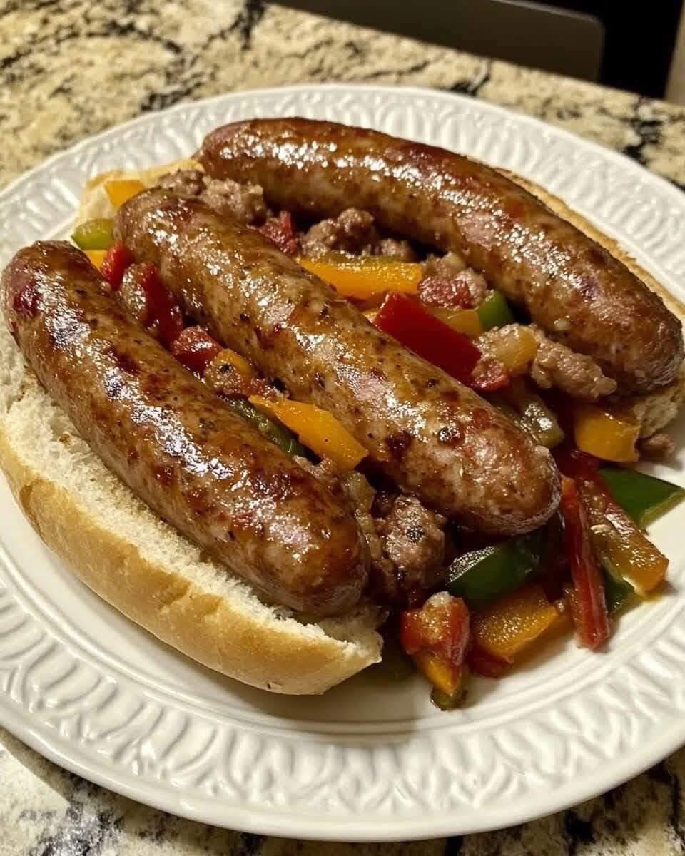 ITALIAN SAUSAGE WITH PEPPERS AND ONIONS 🌶️🌭