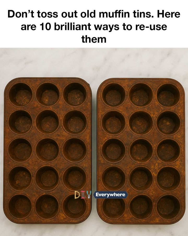 Don’t toss out old muffin tins. Here are 10 brilliant ways to re-use them
