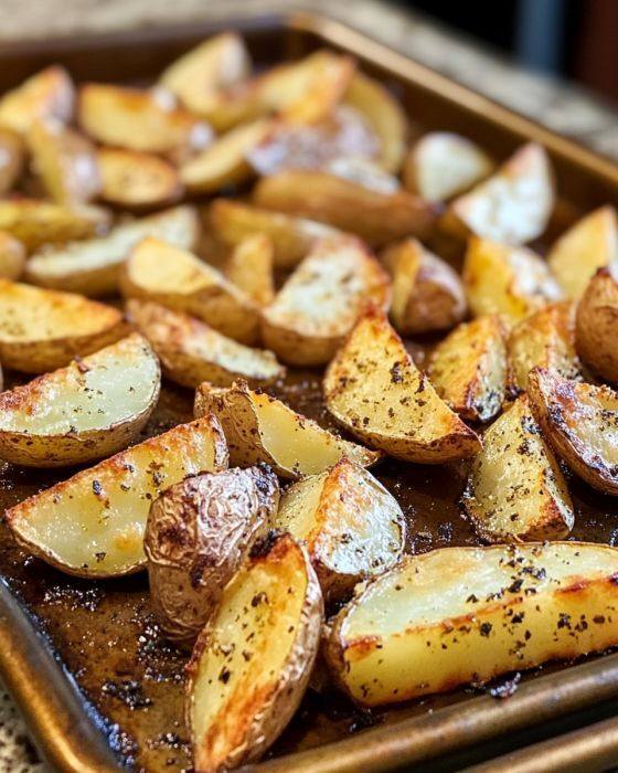 We call this ‘Lazy Potato Wedge Wonder’—3 ingredients, and they come out perfectly crispy every time!