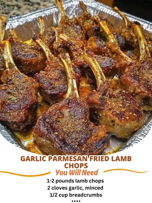 Garlic Parmesan Fried Lamb Chops