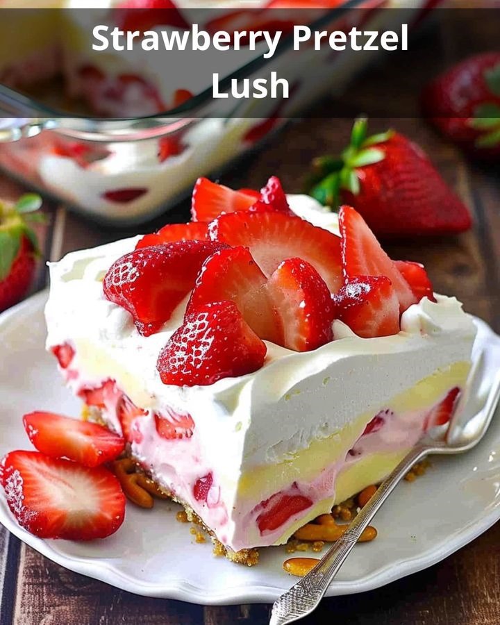 Strawberry Pretzel Lush