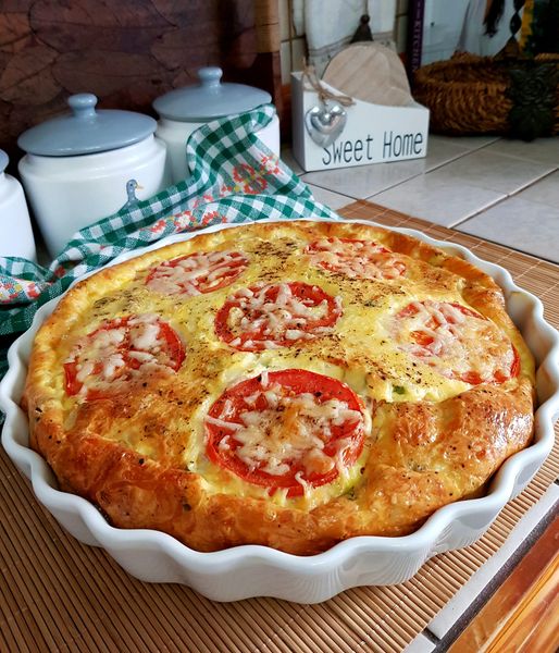 CRUSTLESS TOMATO QUICHE – FRITTATA