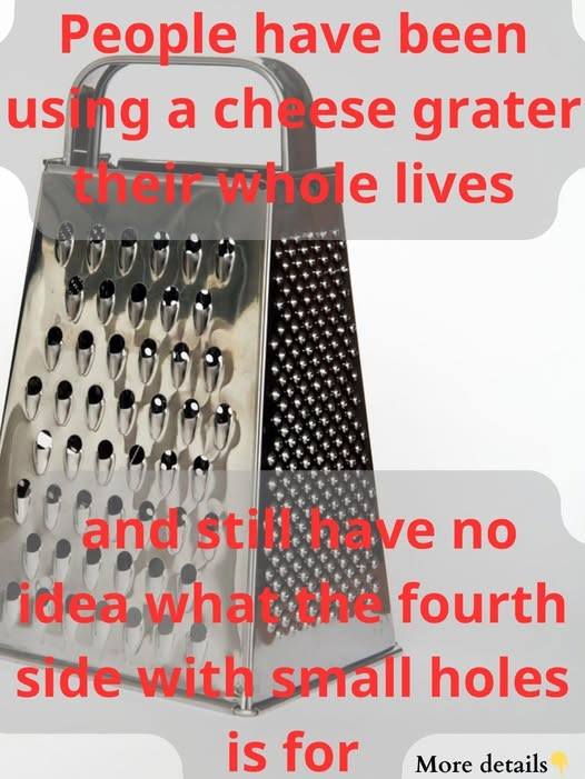 The Secret Side of Your Cheese Grater