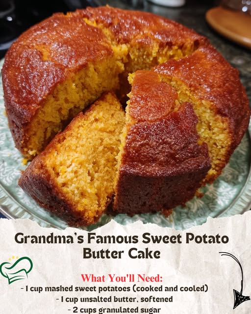 Grandma’s Famous Sweet Potato Butter Cake