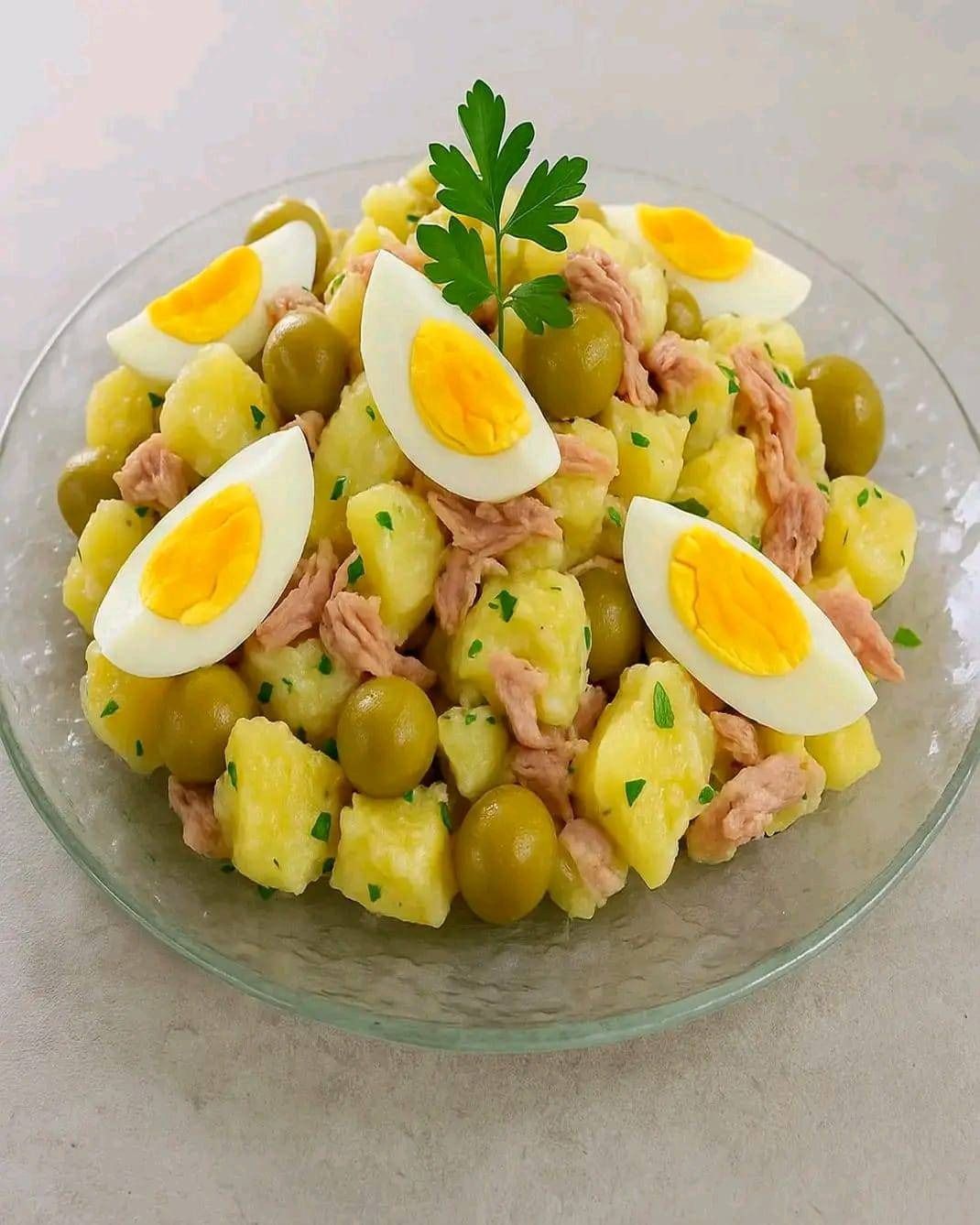 Potato Salad with Tuna and Eggs