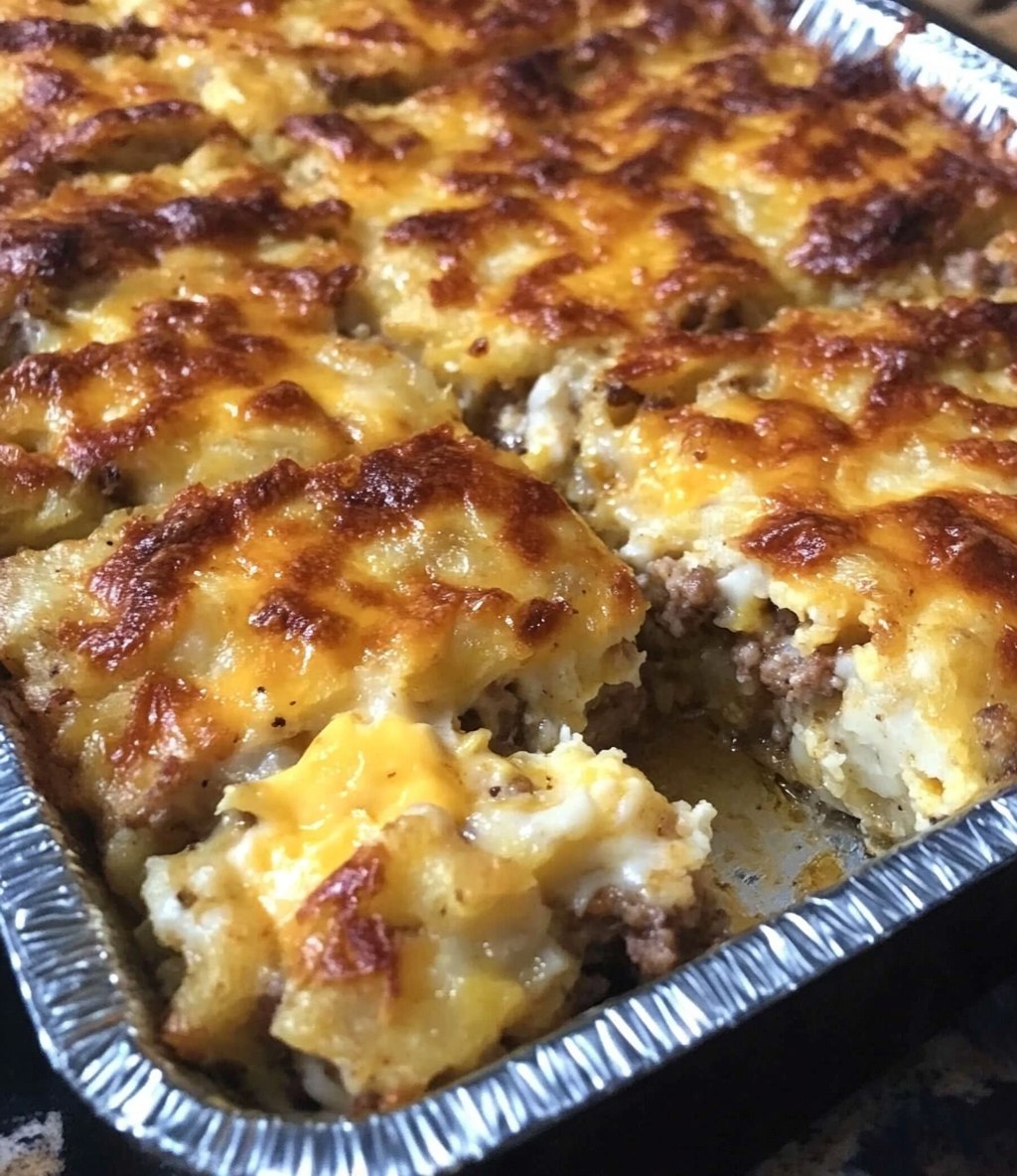 Sausage, Egg, and Cream Cheese Hashbrown Casserole