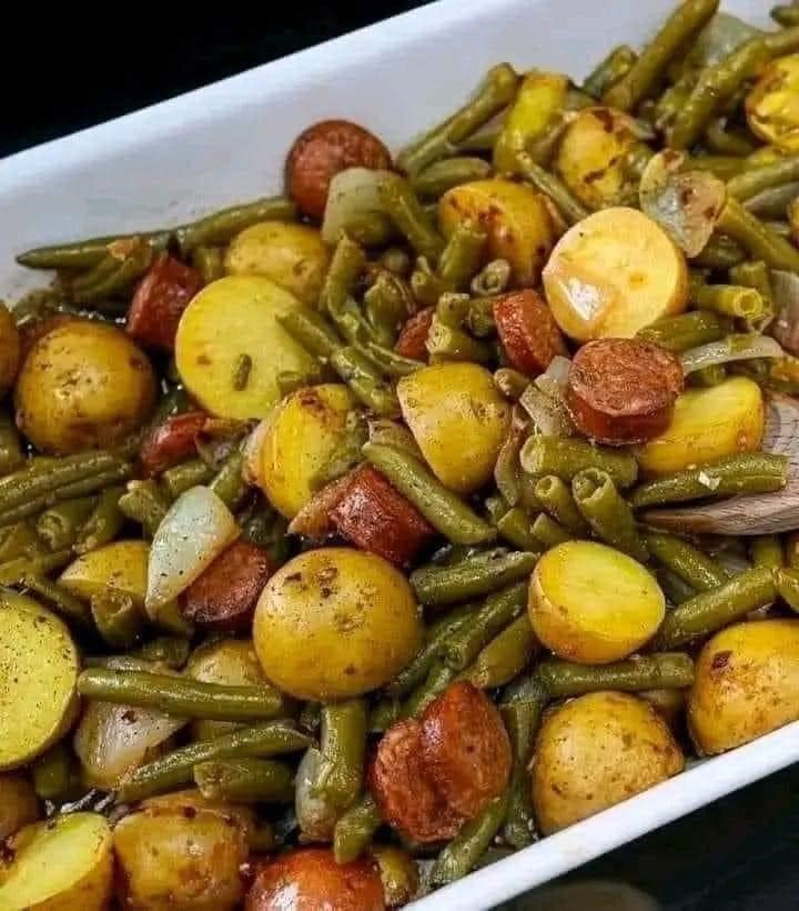 Sausage Green Bean Potato Casserole