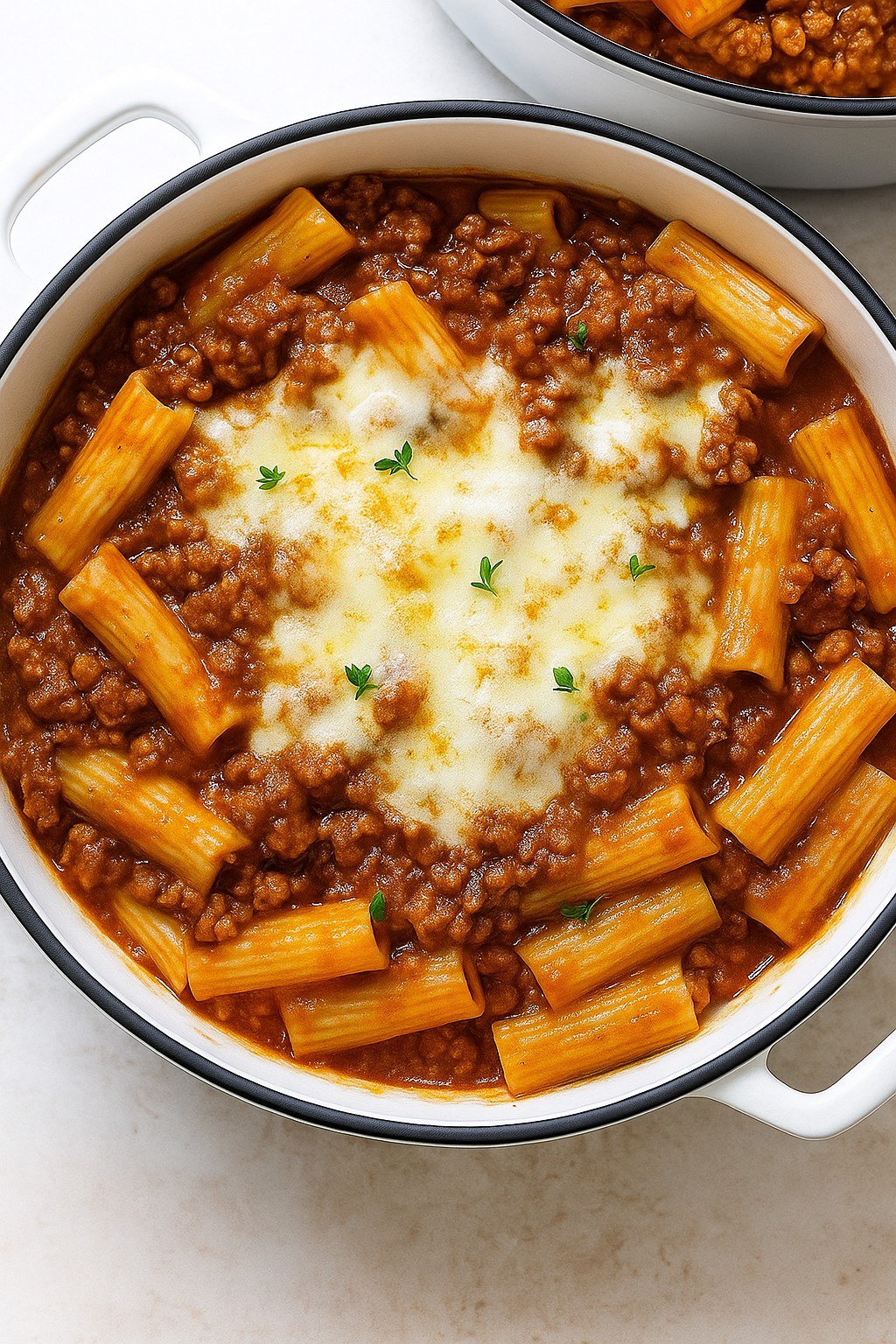 Simple Rigatoni Bolognese