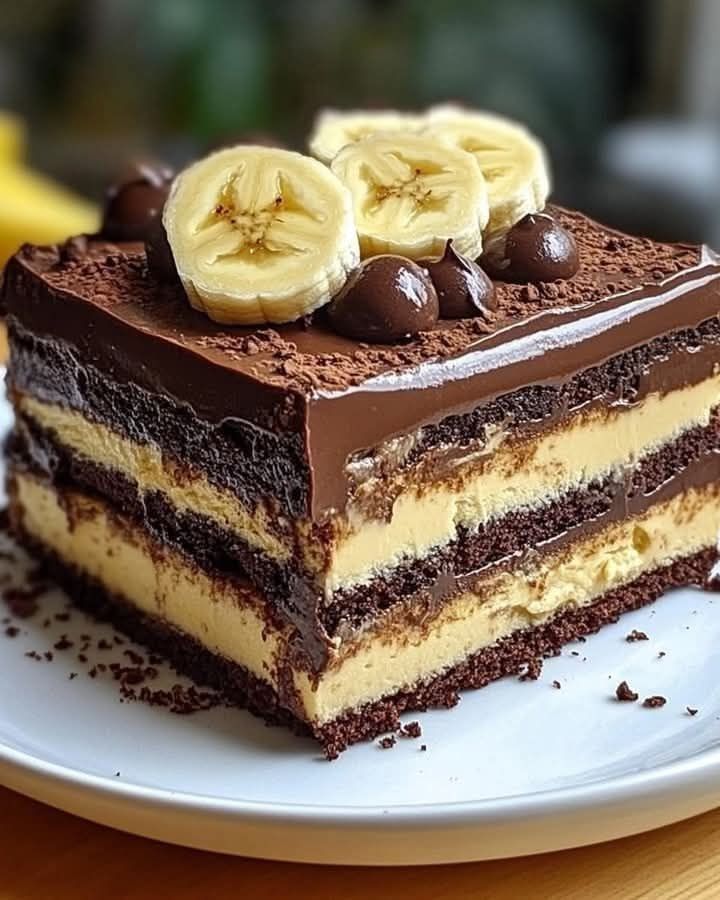 Choco-Banana Dream Layers Cake Recipe