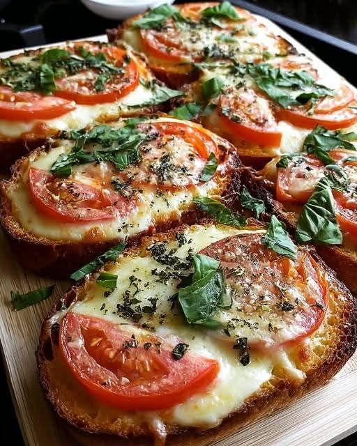 Tomato Basil Garlic Bread