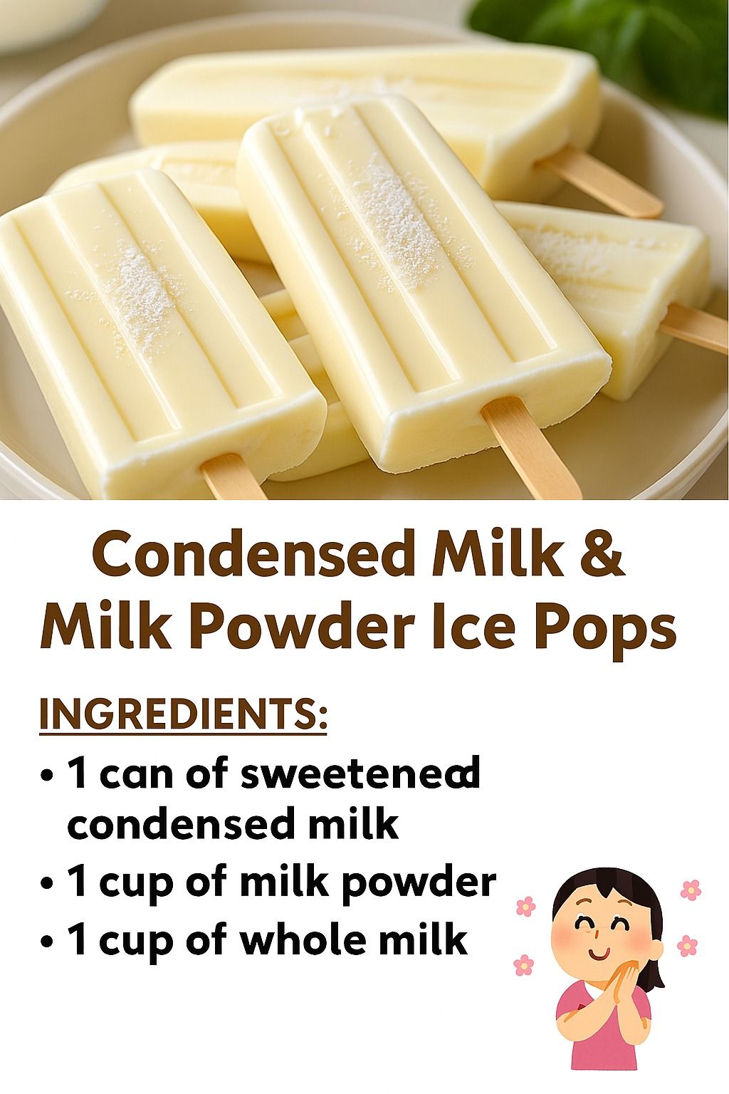 Creamy Milk Ice Pops